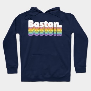 Boston // Retro Typography Design Hoodie